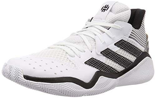 Adidas Harden Stepback, Zapatillas Deportivas Unisex Adulto, Blanc/Noir/Gris Silex, 46 EU