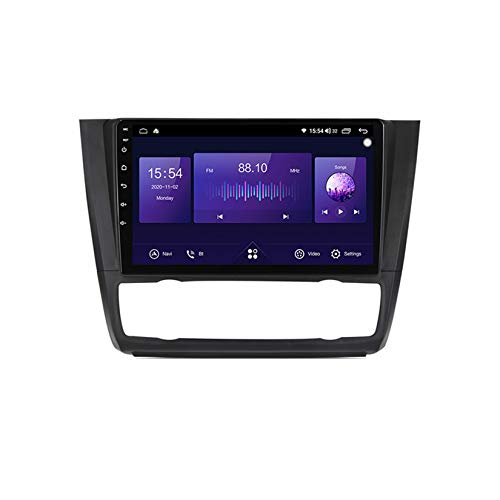 Android Radio Estéreo Pantalla Coche 9 Inch Pantalla Táctil Capacitiva Navegación GPS Para BMW 1-Series E88 E82 E81 E87 2004-2011 Cámara De Respaldo Estéreo De Coche Audio FM/Am/RDS SWC,7731 1g+16g