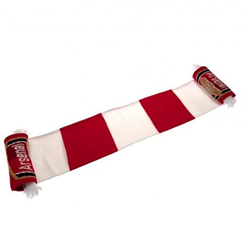 Arsenal FC - Bufanda (132 x 19cm) (Rojo/Blanco)