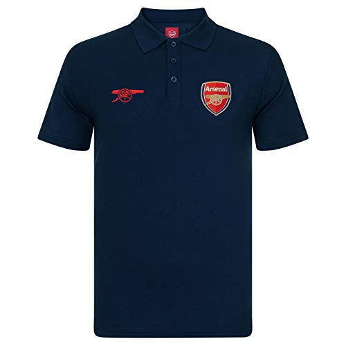 Arsenal FC - Polo oficial para hombre - Con el escudo del club - Azul marino - Large