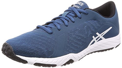 Asics Defiance X Hombre Running Trainers S708N Sneakers Zapatos (UK 11 US 12 EU 46.5, Blue White Black 4501)