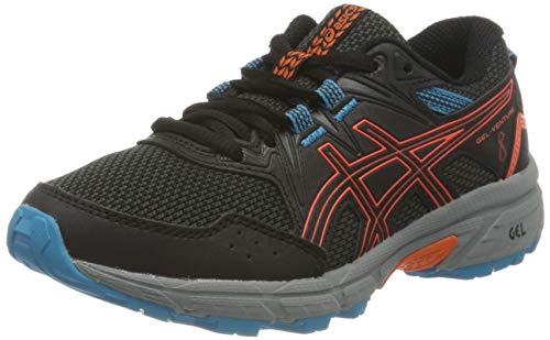 Asics Gel-Venture 8 GS, Trail Running Shoe, Black/Marigold Orange, 36 EU