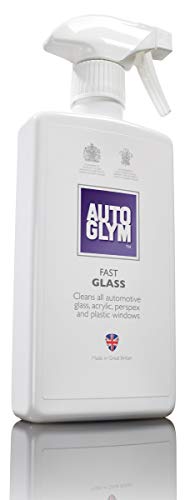 Autoglym - Fast Glass, Espray Limpiador para Cristales del Automóvil, Espejos, Faros y Componentes Plásticos, Interiores y Exteriores, 500ml