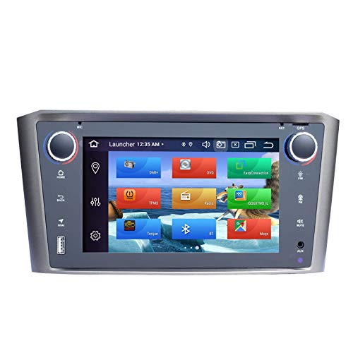 Autoradio Android Autoradio Stereo, compatibile con Toyota Avensis T25 2002-2008 Android 10.0 Octa Core 4G RAM 64G ROM Schermo capacitivo HD multi-touch da 7 pollici Autoradio GPS stereo con Vi poste