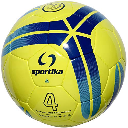Balón Futsal de fútbol de 5 Diamond Amarillo Fluorescente de Rebote reducido