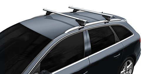 BB-EP-Menabo Fácil Aluminio Baca 90303659 para Audi A3 Sportback (8va) con Techo integrada (bündige Carril) para Arco en U Montaje o T-Nut Montaje con 20 mm de Ancho