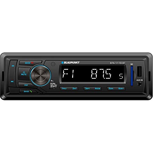Blaupunkt BPA1119BT - Autorradio 1 DIN, Bluetooth, USB, Negro