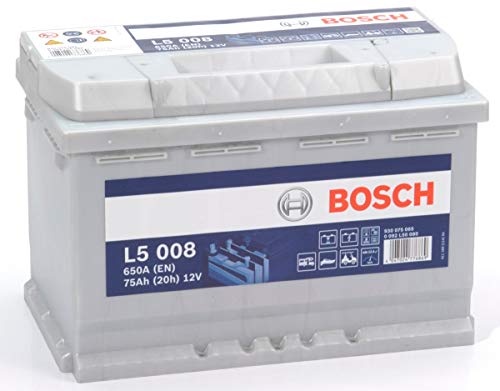 Bosch L5008 Batería de descarga lenta 12V, 75Ah, 650A - Ocio: Furgonetas de acampada / camping, caravanas, autocaravanas, barcos, lanchas, zodiac, veleros