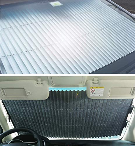 Car Sunshade, Retractable Car Curtain Sunscreen Heat Insulation Sunshade Car Front Windshield Sunshade For Children