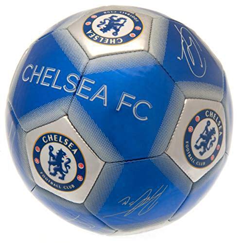 Chelsea F.C. - firmas firmadas con diseño de balón de fútbol (tamaño 5)