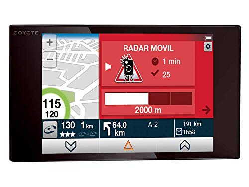 Coyote Nav - El Asistente a la Conducción - GPS con Mapa 2D - Alertas en Tiempo Real - Anticipa los peligros hasta 30 km - Pantalla HD de 5,5”