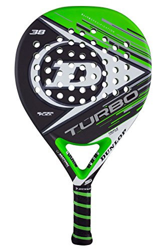 Dunlop TURBO SF - Pala de pádel 38mm, 2017, nivel avanzado/profesional, color verde/gris