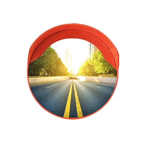 Espejo de tráfico de intersección de Apartamentos, Lente Gran Angular Convexa roja Reducir Accidentes de tráfico Espejo de Seguridad Convexo 30-120 cm (Size : 100CM)