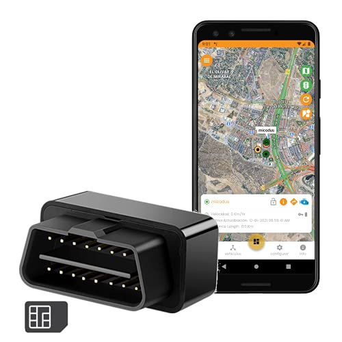 FINDCAR GPS OBD Coche - LOCALIZADOR GPS Tracker OBD para Coche. SIN INSTALACIÓN Plug&Play Real. Alarmas Exceso Velocidad, ANTIROBO y Geovalla. App Propia