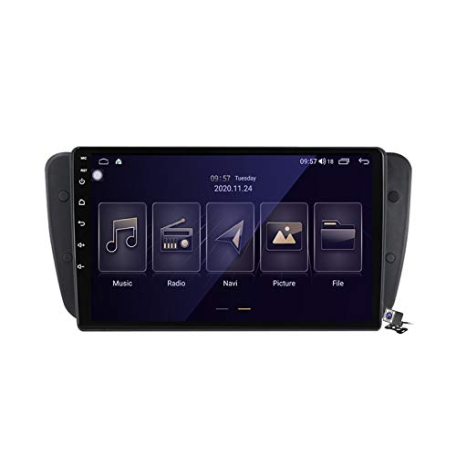 Gokiu Android 10 Radio estéreo para Coche con 9 Pulgadas Pantalla Táctil para Seat Ibiza 6j 2009-2013 Soporta Bluetooth FM Am RDS Radio/Navegacion GPS (Cámara de Respaldo),M100