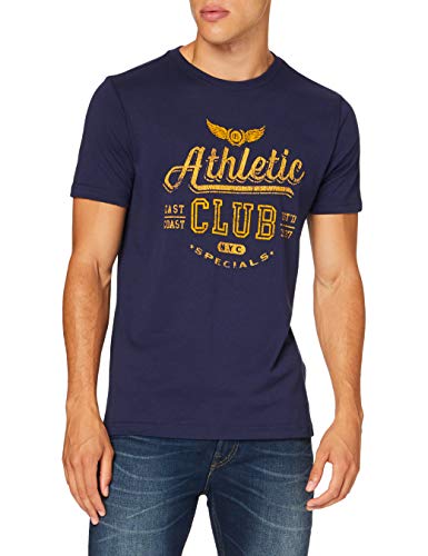 Izod Athletic Club Flock tee Camiseta, Abrigo de Marinero, L para Hombre