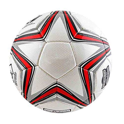 JIAXIAO Ship Balón designado de la Liga de fútbol Cosida a Mano de Cuero de Microfibra n. ° 5, Material PU, Adecuado para Competencia de Aficionados, Competencia de fútbol Profesional.