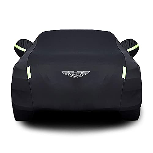 JJYY Funda para Coche Compatible con Aston Martin Vantage Coupe Funda para Coche, Revestimiento Impermeable, Tapa de Coche con Parasol de Uso General para Uso en Interiores y Exteriores