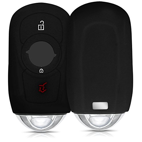 kwmobile Funda de Silicona Compatible con Opel Llave de Coche Smart Key de 3 Botones (Solo Keyless Go) - Carcasa Suave de Silicona - Case Mando de Auto Negro