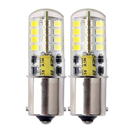 LumenTY LED Bulb B15 / [2 unidades] LED Bulb AC / DC 12V Ba15s con 36 x SMD LED - 300 lúmenes - 3 W, blanco frío, paraapto para su RV o camper bien etc.
