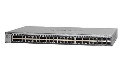 Netgear GS752TSB-100EUS - Switch de Red apilable de 48 Puertos Gigabit + 6 Puertos SFP