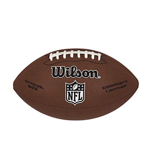 NFL Limited Balón de fútbol Americano Wilson, Cuero Compuesto, Tamaño Oficial, Marrón, WTF1799XB