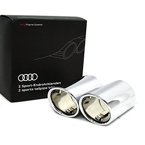 Original Audi Q2 Sport paneles flutig Izquierda Tubo de escape silencioso paneles cromo 2 81 a071761
