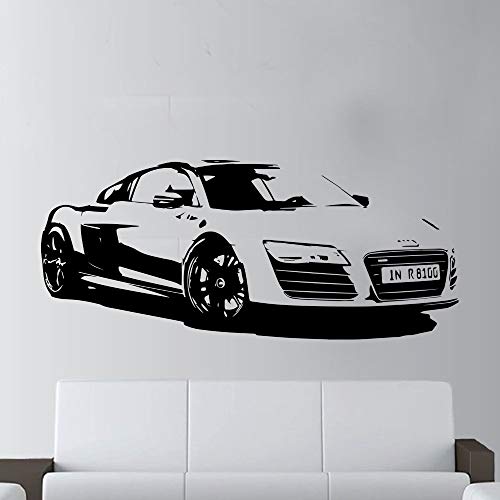 pegatinas de pared y murales Coche grande de la moda Audi R8 Coupe Sports Home Decor Racing Car