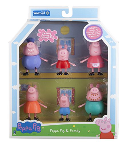 Peppa Pig and Family Figure Grandpa Granny Exclusive Set of 6 by Peppa Pig