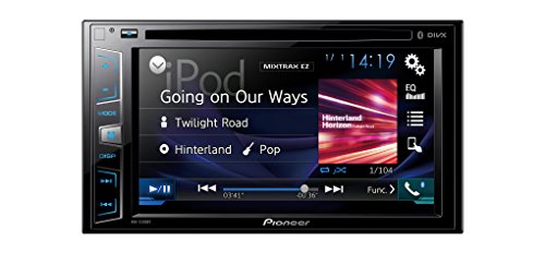 Pioneer AVH-X390BT - Pantalla Multimedia Doble, Bluetooth, pantalla táctil WVGA de 6.2" Clear Type, salida 4 V, color negro
