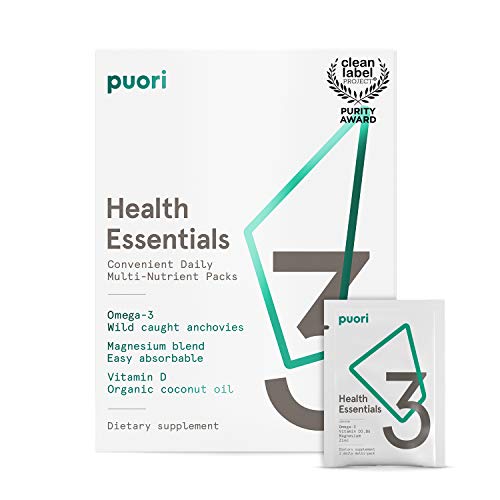 Puori 3 esenciales - Omega 3, Magnesio y Vitamina D 215 gr (00623)