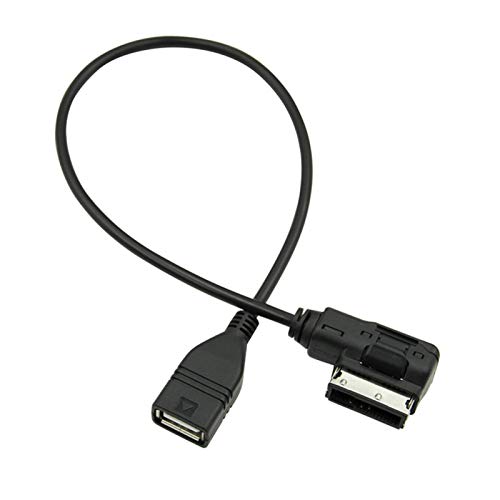 Qiilu Interfaz de música USB AMI MMI AUX MP3 Cable adaptador de 3,5 mm Jack Aux-in Cable para iPod Android A3 A4L S4 A5 S5 A6 S6 A7 A8 Q5 Q7 R8
