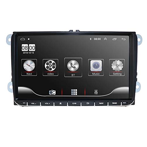 Sistema Multimedia del Coche Radio estéreo Reproductor de Video 1080P con Sistema operativo Android 10 para Volkswagen/Skoda/Soporte de Asiento GPS Bluetooth Enlace Espejo USB WiFi 4G SWC