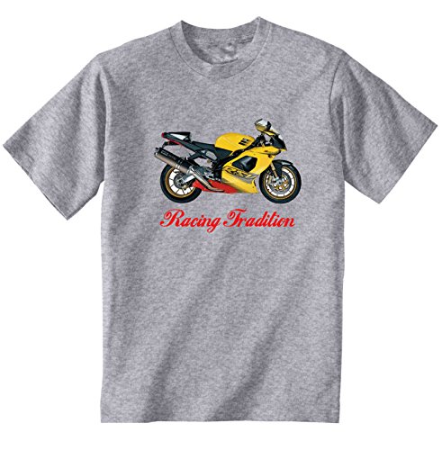 TEESANDENGINES Aprilia RSV 1000 R 2003 Inspired Camiseta Gris para Hombre de Algodon Size Xlarge