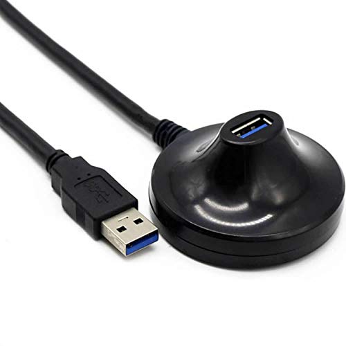 YANSHG® 0.8M con Base USB 3.0 Cable de Extension-Alta Velocidad USB 3.0 Tipo Macho a Hembra Wireless WiFi Adaptador USB Extension Cradle Base Soporte Cable de atraque