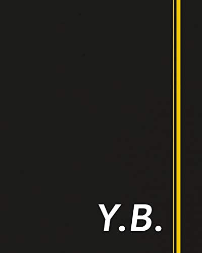 Y.B.: Classic Monogram Lined Notebook Personalized With Two Initials - Matte Softcover Professional Style Paperback Journal Perfect Gift for Men and Women [Idioma Inglés]