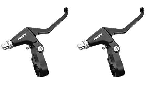 2x Manetas de Freno de Aluminio Negro Negras de V- Brake para Bicicleta MTB BTT 2920ng