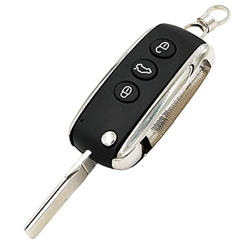 3 Button Flip Folding Remote Auto Car Key Shell Case Cover for Bentley Mulsanne Hurtling GT Flying Spur C*ontinental
