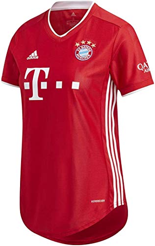 adidas 2020-21 Bayern Munich Women Home Jersey - Red Medium