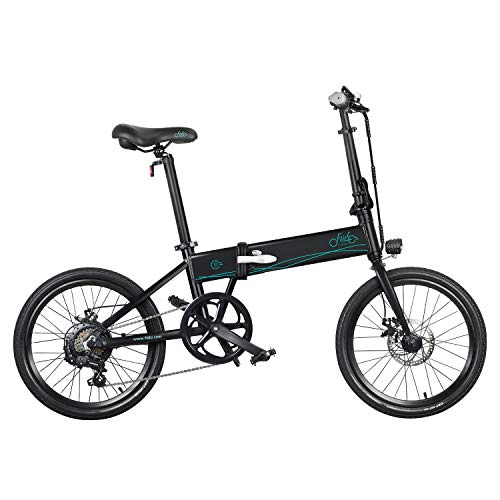 AZUNX Bicicleta Eléctrica, D4s E-Bike Plegable 3 Modos de Velocidad Aleación de Aluminio 10. 4Ah 36V 250W 20 Pulgadas Neumáticos para Adultos