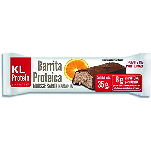 Barritas Proteicas y Energéticas, Sabor Chocolate, Naranja y Toffee, 35g