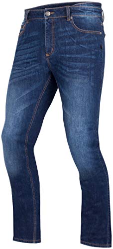 Bering Marlow - Pantalones vaqueros para moto, color azul oscuro, talla M
