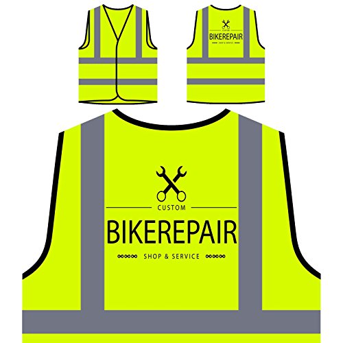 Bicicleta De Reparación De Bicicletas Chaqueta de seguridad amarillo personalizado de alta visibilidad r521v