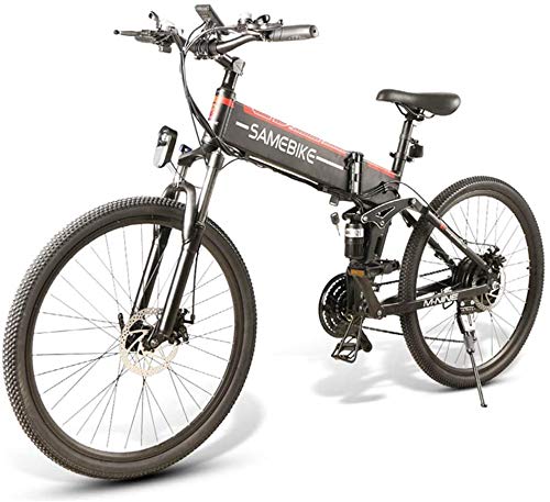 Bicicleta Eléctrica Plegable 350W/500W 26 Pulgadas 32km/h para Adultos de Aluminio Bicicletas de Montaña/Carretera/Ciudad Batería Removible de 48V 10AH Shimano 21 Velocidades [EU Stock]