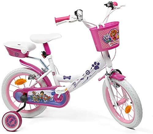 Bicicleta para niña con Licencia de la Patrulla Canina 16", Color Blanco
