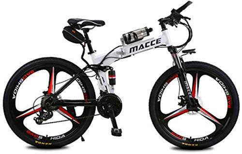 Bicicletas Eléctricas, Bicicleta de montaña eléctrica, 12Ah Gama de batería de litio de alta eficiencia de 12Ah de kilometraje de 30-50 km-altas Bicicleta eléctrica de acero al carbono de 26 pulgadas,