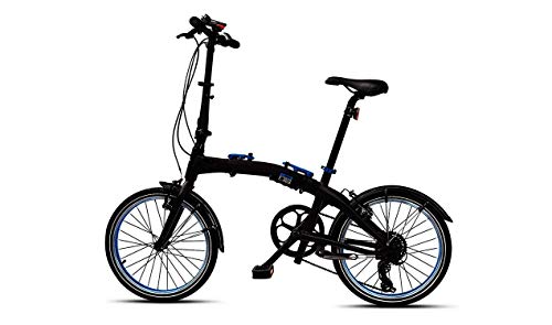 BMW Original Folding Bike - Bicicleta plegable, color negro y azul