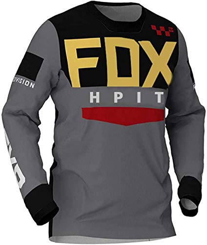 Camiseta de Bicicleta de montaña para Hombre Fox, MTB Jersey Trek, Camisetas de Descenso para Hombre Hpit Fox Camisetas de Bicicleta de montaña MTB Offroad Dh Camiseta de Motocicleta Motocross XS
