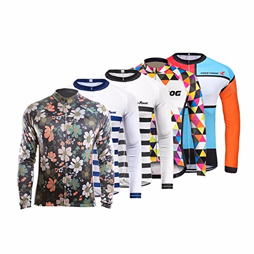 Camiseta de deporte para hombre de manga larga, colección otoño 2017 de Uglyfrog, camisetas de ciclismo de carretera, CXHB03, hombre, color A10, tamaño medium