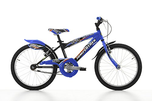 Cicli Cinzia Bicicleta 20" MTB Flipper para niño, sin cambios, V-Brake aluminio, negro/azul